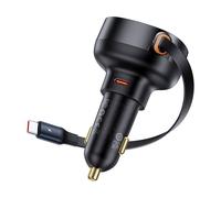 Baseus Chargeur de voiture Enjoyment Pro Type-C 60 W charge rapide + câble 70 cm Noir