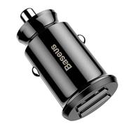 Chargeur Voiture Baseus Prise Allume-Cigare 2x USB 5V 3,1A Noir Charge Rapide