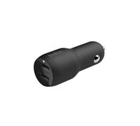 Belkin Chargeur allume-cigare CCD001bt1MBK – 2 ports USB avec câble Lightning