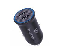 imoshion Chargeur voiture - Chargeur rapide 30 watts avec 2 ports USB-C