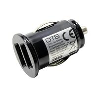 Chargeur Voiture Compatible avec Doro 1880, Dual USB 2X 2400mA, avec Auto-ID