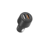 CYGNETT Chargeur Voiture Double Port USB-A 30W Charge Rapide Noir