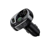 Chargeur Voiture Double USB avec Transmetteur FM avec Bluetooth Noir