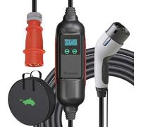 Chargeur Voiture Electrique 11KW/16A/6M, Borne de Recharge Véhicule Électrique, Câble Recharge Type 2, Compatible avec e-208, Spring, 500e, Model 3, Megane EV, Zoe, PHEV/EV