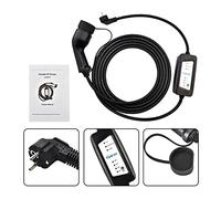 Chargeur Voiture Electrique, 16A 32A Type2 Protable EV Chargeur Type2 Prise avec prise CEE Courant de voiture électrique Réglable EV Câble de charge 5M(Type2 16A EU Plug 5M)