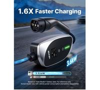 Chargeur Voiture Électrique 3 6 kW Borne Recharge Véhicule Électrique Mobile 16 A avec Câble Recharge Type 2 6 m Prise Schuko 16 A…