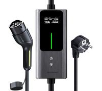 Chargeur Voiture Electrique, 3,6kW | 5M EV Chargeur Type 2, Écran Tactile LED, Cable Recharge Véhicule Electrique 6-16A avec EU Schuko Prise, Borne de Recharge Monophasé IP65 (IEC 62196-2) VDLPOWEREU