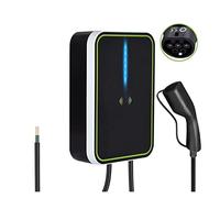 Chargeur Voiture Electrique, Chargeur EV IEC62196-2 Prise Type2 Câble 32A Wallbox 7KW Station de recharge monophasée for voiture électrique(Without Screen)