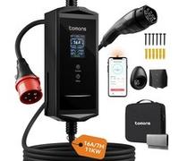 tomons Chargeur Voiture Electrique APP 11kW,7m 6-16A