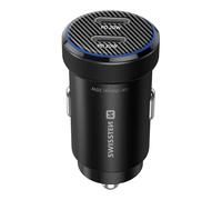 Chargeur Voiture Fast Charging 20W 2x USB-C Power Delivery Swissten Noir