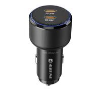 Chargeur Voiture Fast Charging 50W 2x USB-C Power Delivery Noir