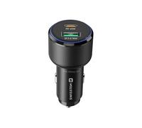 Chargeur Voiture Fast Charging 63W USB-C Power Delivery 45W et USB 3.0 18W Swissten Noir