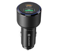 Chargeur Voiture Fast Charging 63W USB-C Power Delivery 45W et USB 3.0 18W, Noir