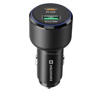 Chargeur Voiture Fast Charging 63W USB-C Power Delivery 45W et USB 3.0 18W Swissten Noir