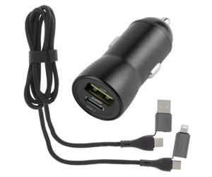 Chargeur Voiture pour Google Pixel 8a, 8, 8 Pro, 7a, 7 Pro - Câble Long 120 cm Universel 3A Doublé Nylon, 2 Ports Charge Rapide 20W