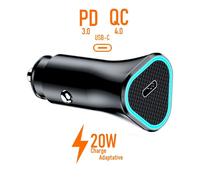 Chargeur Voiture Rapide acce2s® pour Honor 600 Smart Lite Pro 400 Lite Smart 20W USB-C