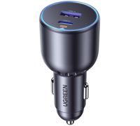 Ugreen Chargeur voiture rapide EC701 63W 2 ports USB-C/USB-A Gris