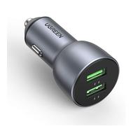 UGREEN Chargeur Voiture Rapide QC 3.0 2 Ports USB 36W Chargeur Allume Cigare Compatible avec iPhone SE 2020 11 Pro Max Galaxy S20