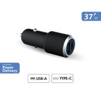 Chargeur voiture - Force Power Lite - Double Chargeur 37W - USB C 25W - USB A 12W - Recharge rapide