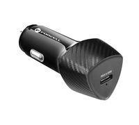 Chargeur Voiture USB-C 20W Power Delivery Charge Rapide Carbone Carbone