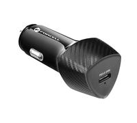 Chargeur Voiture USB-C 20W Power Delivery Charge Rapide Forcell Noir Carbone