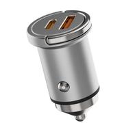 Chargeur Voiture USB-C 60W PD pour TCL 60 70 50 .. Compact Aluminium Vo ..