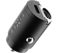 Chargeur voiture USB-C Car Charger 30W + câble USB-C / USB-C, Fixed Dual, noir