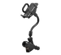 Chargeur voiture USB rotatif 360° WNEXOPE support tablette/téléphone + allume-cigare universel Label