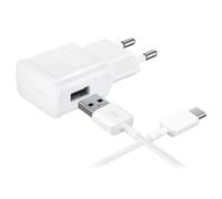 Chargeur Voyage d'Origine Samsung EP-TA200EWE + Cable USB Type C blanc 1 m - 8596311080760