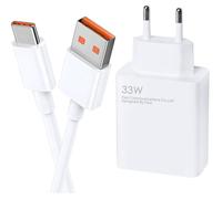 Chargeur Xiaomi 33W Charge Rapide,Chargeur et Câble USB C 2M 6A Mi Turbo,pour Xiaomi 14 13 12 12t 12s Pro Lite Redmi Note K60 K50