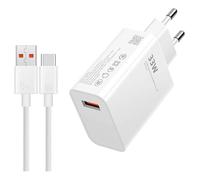 Chargeur Xiaomi Charge Rapide 33W Chargeur et Câble 2M 6A Type C Mi Turbo pour Xiaomi 14 13 12 12t 12s Pro Lite Redmi Note K60