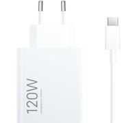 Chargeur Xiaomi HyperCharge Combo 120 W Blanc - Chargeur secteur rapide avec câble USB-A vers USB-C- BHR9462EU
