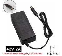 Chargeur Xiaomi M365 PRO 1S Essential - 42v2A POUR batterie 36V Trottinette électrique - Ninebot es1 es2 max G30 Aovo