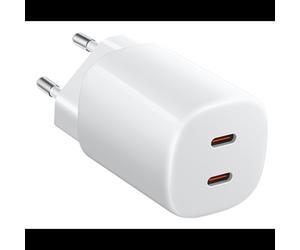 Chargeur Xiaomi Nano Turbo 2 ports USB-C charge rapide 100-240V protection multiple pour tablette smartphone blanc