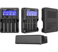 Chargeur Xtar VX4, charge les batteries 1,5V, 3,7V Li-Ion, 3,2V LiFePO4 et 1,2V NiMH, sans adaptateur secteur