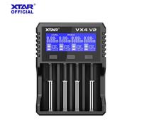 Chargeur XTAR VX4 V2 18650 pour piles AAA/AA 1.5V Li-ion/Ni-MH/LiFePO4, chargeur rapide PD20W avec affichage LED, testeur de capacité de batterie VX4 V2 Set AU plug
