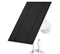 Chargeurs de panneaux solaires, panneau solaire de caméra réglable à 360 ° avec port micro USB, USB étanche pour caméra mangeoire à oiseaux, sonnette, sécurité