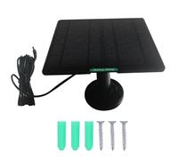 Chargeurs d'énergie solaire toutes saisons 5 W 5 V avec connecteurs DC3,5 pour caméras extérieures, surfaces en PET, anneaux de revêtement, projecteurs, chargeur solaire ETFE