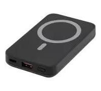 Batterie Externe 5000 mAh 15W Ultra fine avec USB C Aluminium recyclé Gris foncé