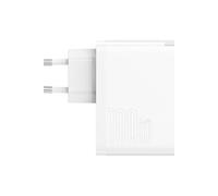 Baseus Chargeur pour téléphone mobile GaN5 Pro CCGP090202 Type-C+USB 100W Blanc