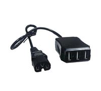 Chargeurs USB à 3 ports pour vélo électrique et moto - Compatible avec téléphones et appareils photo - Hubs de charge USB avec triple port