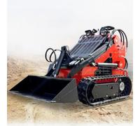 Chargeuse compacte pour travaux agricoles et de construction | Machine hydraulique utilitaire pour l'agriculture, l'aménagement paysager, la manutention, le nivellement