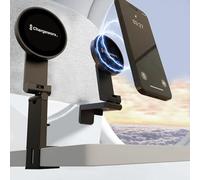 CHARGEWORX Support de smartphone compatible avec Magsafe - pour avion, voiture, maison, bureau - Rotation à 380 degrés et pince pliable, parfait pour les voyages