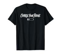 Chargez Votre téléphone Funny Sarcastic Low Battery Meme Tee T-Shirt
