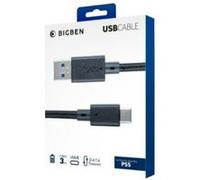 Nacon Câble USB de charge et transfert 3 m USB-A/USB-C pour PS5 Noir