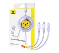 Charging Cable 3w1 Baseus Usb To Usb-C, Usb-M, Lightning 3,5a, 1,1m (