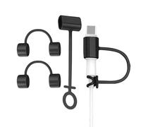 Charging Cable Adapter Tether | 4 Pieces Charger Adapter Tether | Silicone Cable Converter Strap, Anti-Lost Cover for Men Women Home Travel Backpack