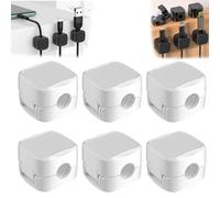 Charging Cable Magnetic Cable Organizer Storage Holder,Clips Câble Organisateur Bureau,Cable Organizer Storage Holder, Uierty Cable Management, Magnetic Cord Holder, for Home, Office, Car, Desk