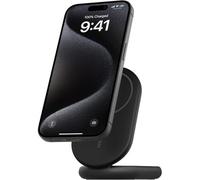 Charging Cradle For Qi2 Devices (Foldable Charger, Compatible With Magsafe, 15 W, For Iphone 16, 15, 14, 13, Charger Works With Standy Mode, Black)