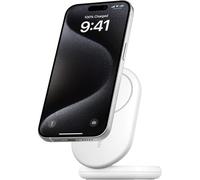 Charging Cradle For Qi2 Devices (Foldable Charger, Magsafe Compatible, 15w, For Iphone 16, 15, 14, 13, Charger Works With Standy Mode, White)